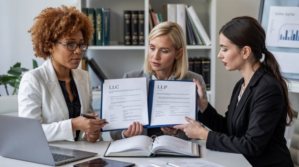 Corporate legal advisors consulting over LLC and LLP governance disputes